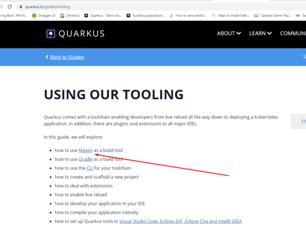 Criando e configurando um projeto em Quarkus