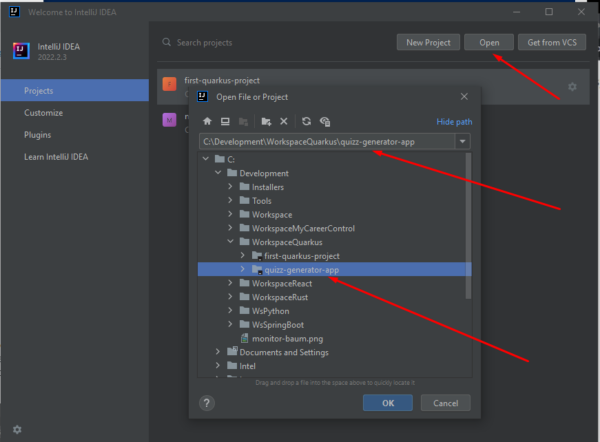 Criando e configurando um projeto em Quarkus