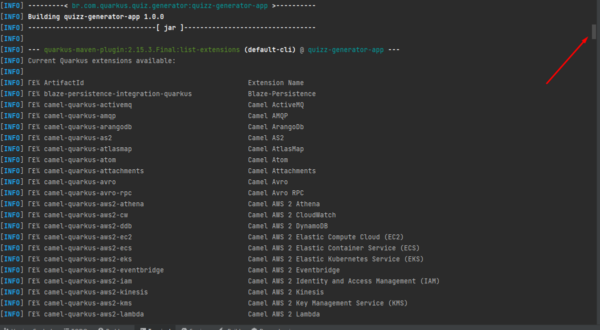 Criando e configurando um projeto em Quarkus