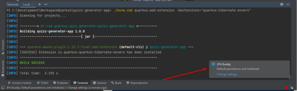 Criando e configurando um projeto em Quarkus