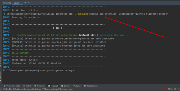 Criando e configurando um projeto em Quarkus