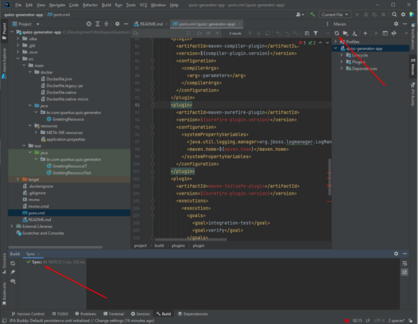 Criando e configurando um projeto em Quarkus